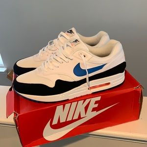 Air max 1 Photo blue/Total orange